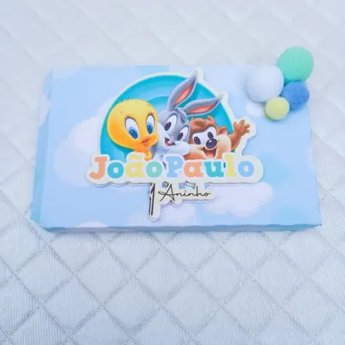 Caixa Kit Kat Personalizado Baby Looney Tunes - 20 Peças