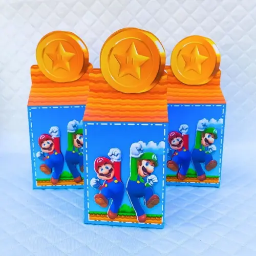 Caixa Milk Box Mario Bros - 20 Peças