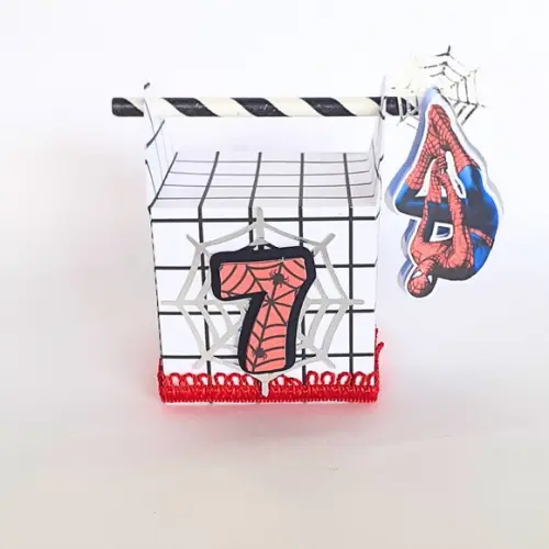 Caixa Canudo Homem Aranha Luxo (20 Unidades)