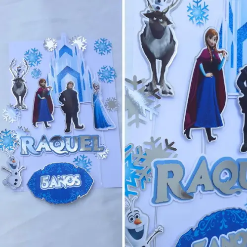 Topo de Bolo Frozen