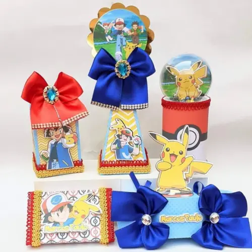 Kit 20 Caixas Personalizado Pokémon Luxo