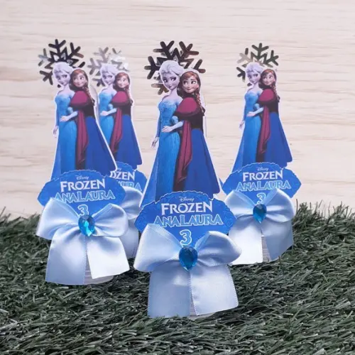 Kit 10 Tubete Lembrancinha Frozen Luxo