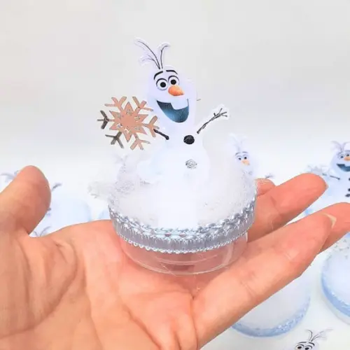 Kit 15 Latinhas Lembrancinha Frozen Luxo
