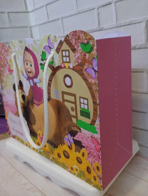 Sacola personalizada Masha e o urso