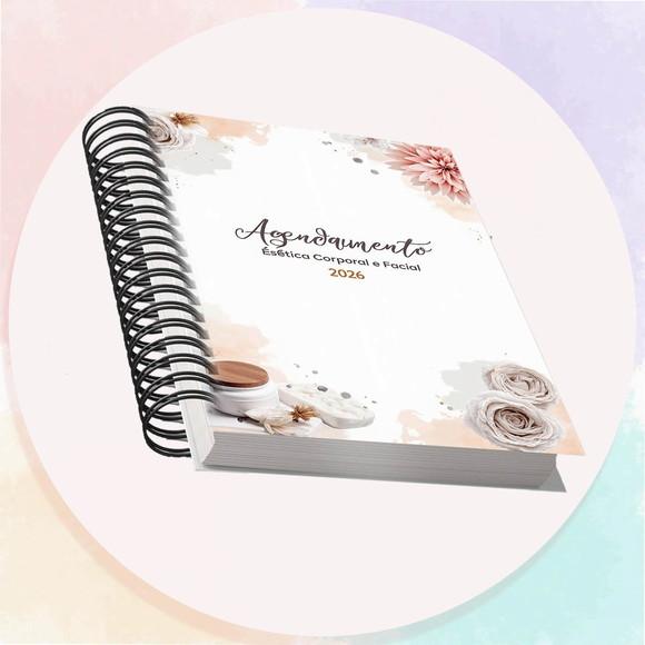 Arquivo Digital Agenda Estética Corporal e Facial 2026 Cinza