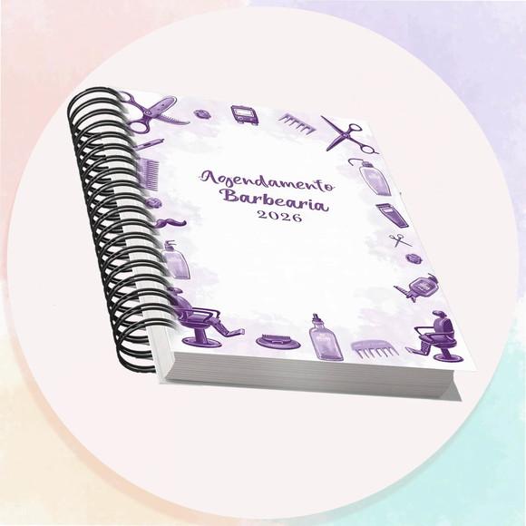 Arquivo Digital Agendamento Barbearia 2026 Lilás