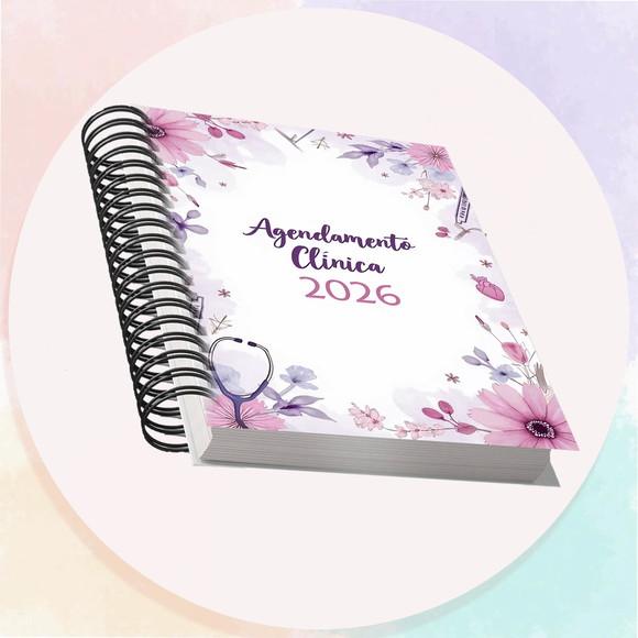 Arquivo Digital Agendamento Clínica 2026 Lilás