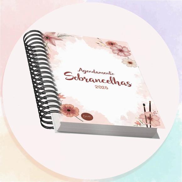 Arquivo Digital Agendamento Sobrancelhas 2026 Rosa