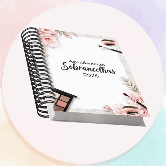 Arquivo Digital Agendamento Sobrancelhas 2026 Cinza