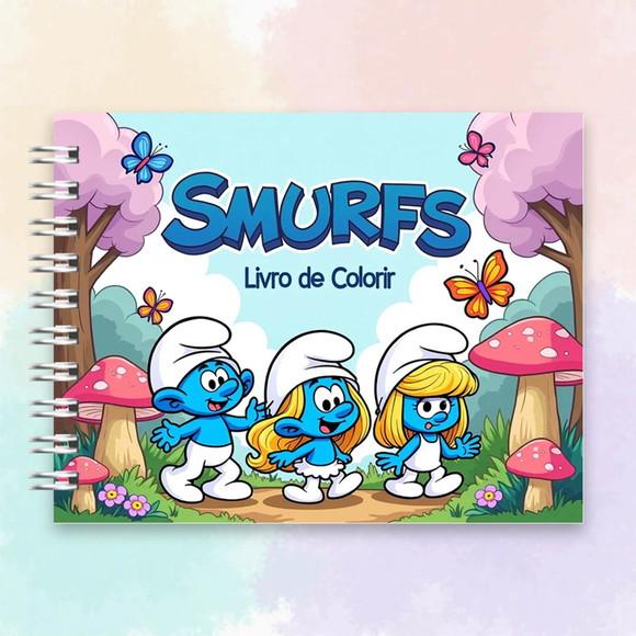 Arquivo Digital Livro de Colorir Smurfs