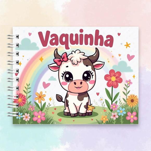 Arquivo Digital Livro de Colorir Vaquinha Cute