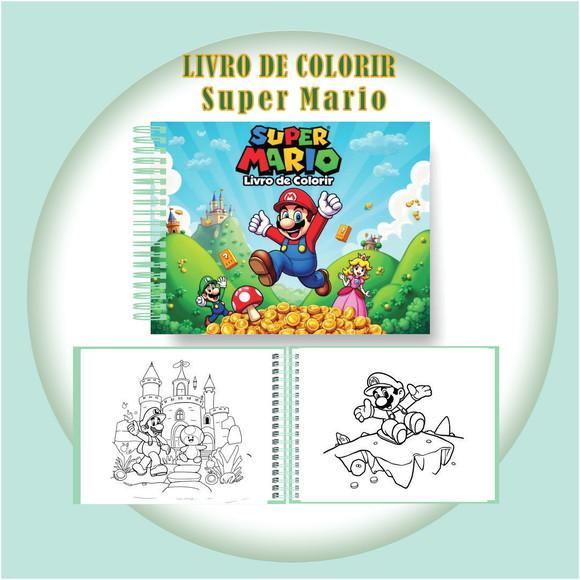 Arquivo Digital Livro de Colorir Super Mário