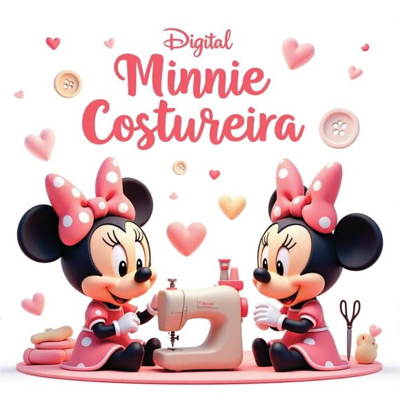 Arquivo Digital, Kit Digital Minnie Costureira 3d