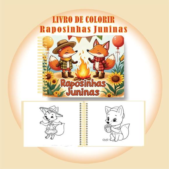 Arquivo Digital Livro de Colorir Raposinhas Juninas