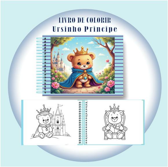 Arquivo Digital Livro de Colorir Ursinho Príncipe