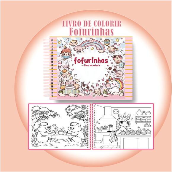 Arquivo Digital Livro de Colorir Fofurinhas Adoráveis