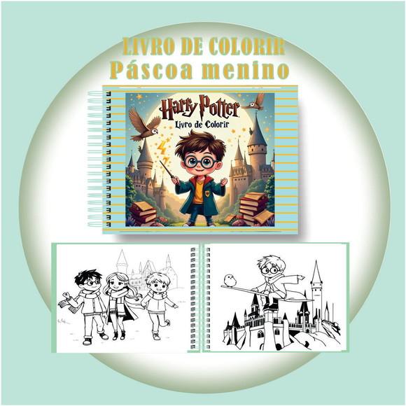 Arquivo Digital Livro de Colorir Harry Potter Mágico