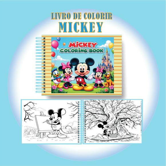 Arquivo Digital Livro de Colorir Mickey