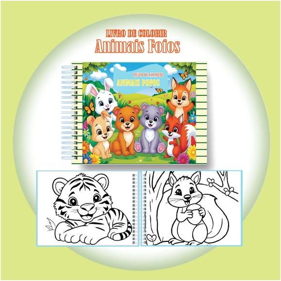 Arquivo Digital Livro de Colorir Animais Fofos
