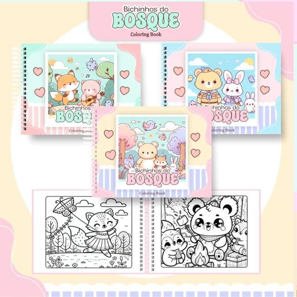 Arquivo Digital: Livro de Colorir Colorindo no Bosque