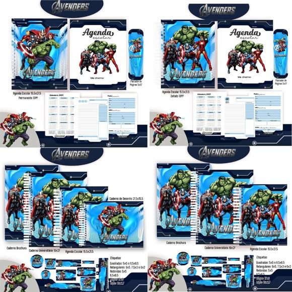 Arquivo Digital Combo Escolar 2025 - Vingadores