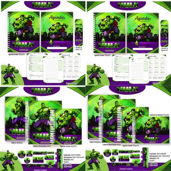 Arquivo Digital Combo Escolar 2025 - Hulk