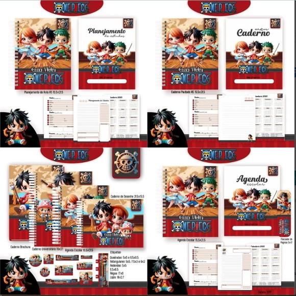 Combo Escolar One Piece 2025 Arquivo Digital
