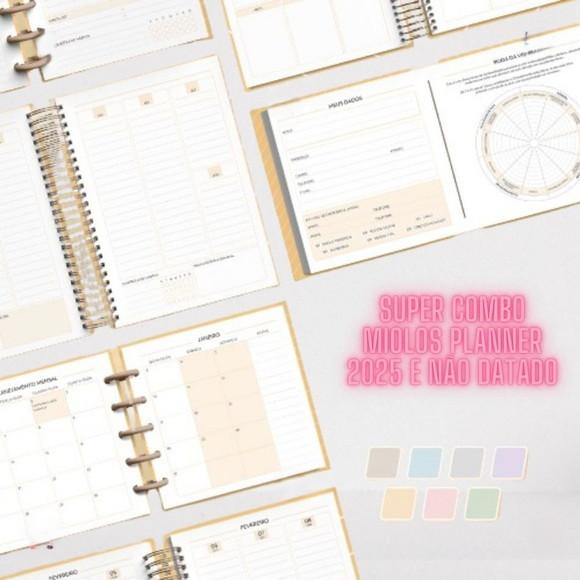 Super Combo Miolos Planner 2024 e Não Datado Arquivo Digital