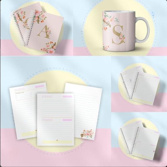 Agendas Não Datadas Alfabeto Floral Arquivo Digital