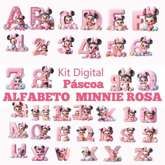 Arquivo Digital Alfabeto Minnie Rosa Pascoa
