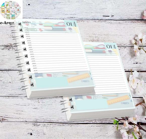 Volta às Aulas Arquivo Digital Combo Agenda Menino