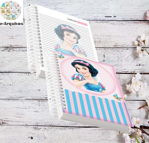 Caderno Universitário Branca De Neve Arquivo Digital