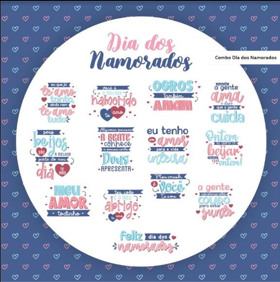 Combo Lettering Dia dos Namorados# Arquivos Digitais