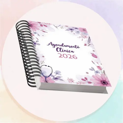 Arquivo Digital Agendamento Clínica 2026 Lilás