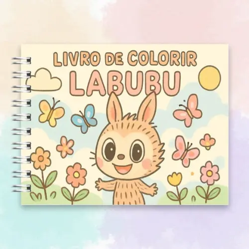 Arquivo Digital Livro de Colorir Labubu 01