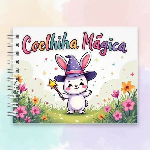 Arquivo Digital Livro de Colorir Coelhinha Mágica