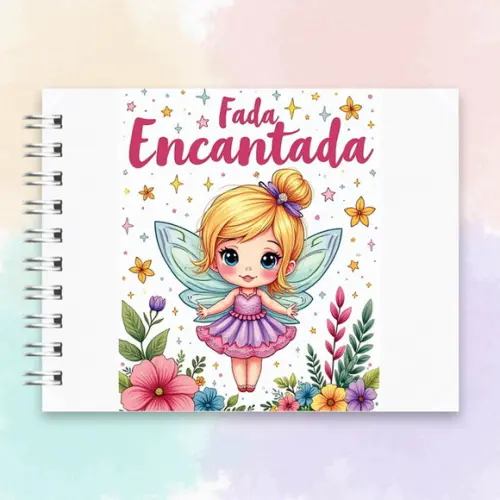 Arquivo Digital Livro de Colorir Fada Encantada
