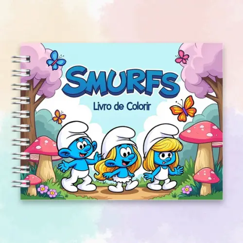 Arquivo Digital Livro de Colorir Smurfs