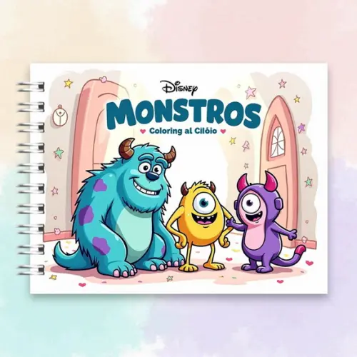 Arquivo Digital: Livro de Colorir Monstros S.a