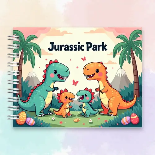 Arquivo Digital Livro de Colorir Jurassic Park