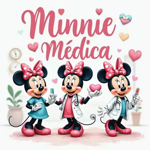 Arquivo Digital, Kit Digital Minnie Doutora 3d