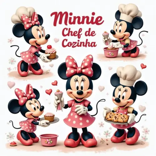 Arquivo Digital, Kit Digital Minnie Chef de Cozinha