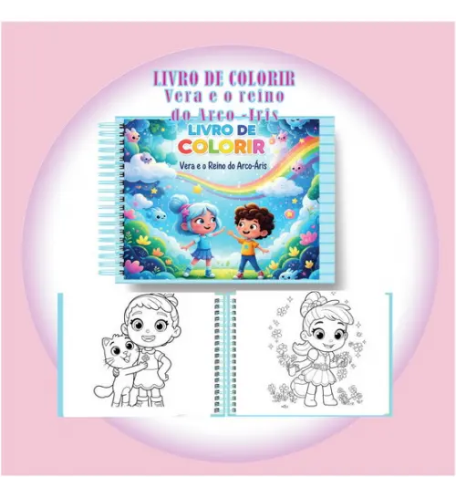 Livro de Colorir ? Vera e o Reino do Arco-íris