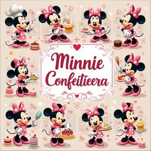 Arquivo Digital, Kit Digital Minnie Confeiteira