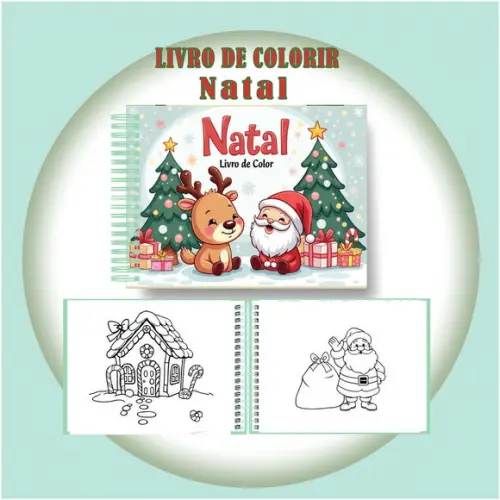 Arquivo Digital Livro de Colorir Natal