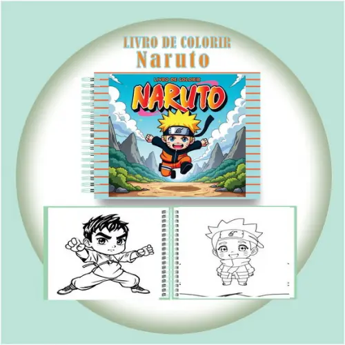 Arquivo Digital Livro de Colorir Naruto Fofinho