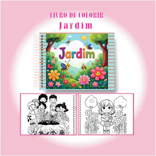 Arquivo Digital Livro de Colorir Jardim Encantado