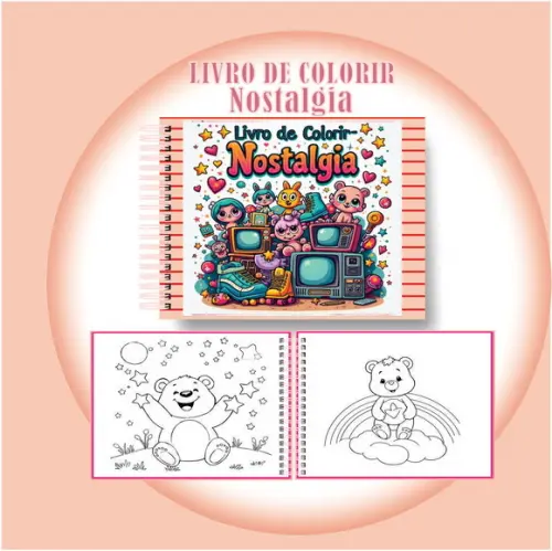 Arquivo Digital Livro de Colorir Nostalgia Divertida