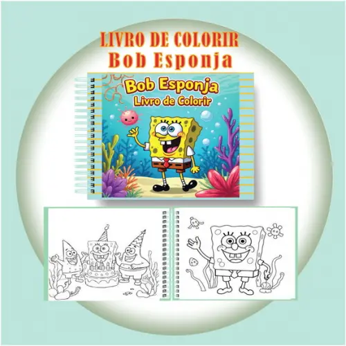 Arquivo Digital Livro de Colorir Bob Esponja