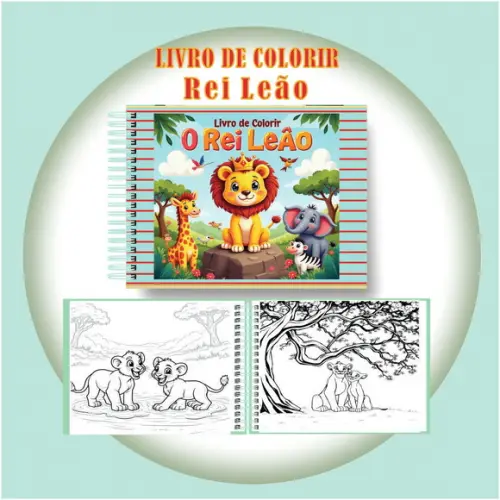 Arquivo Digital Livro de Colorir o Encanto do Rei Leão